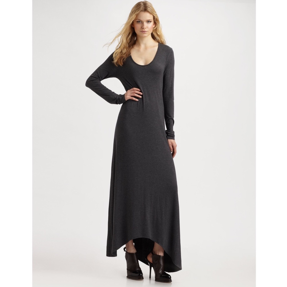 T by Alexander Wang Asymmetrical Long Sleeve Dress